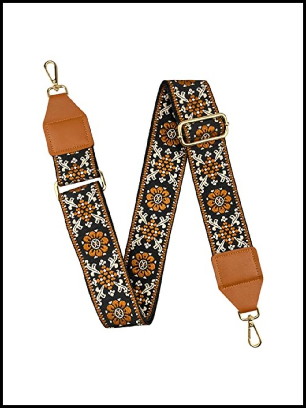 2" Wide Leather Canvas Purse Strap Adjustable Crossbody Replacement